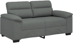 vidaXL - 2-zitsbank - 120 - cm - stof - donkergrijs