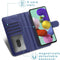iMoshion Hoesje Geschikt voor Samsung Galaxy A51 Hoesje Met Pasjeshouder - iMoshion Luxe Portemonnee - Donkerblauw