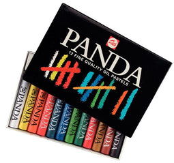 Talens - Oliepastel panda set á 12 kleuren
