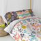 Dekbedovertrek set HappyFriday Moshi Moshi Woodland Multicolour Bed van 80/90 2 Onderdelen