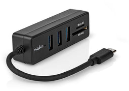 Nedis CCGB64250BK01 - USB-C Hub - 3x USB 3.2 Gen 1 - Aluminium