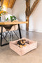 Designed by Lotte Ribbed - Hondenmand - Geribbelde stof - Roze - 65x60x20 cm