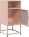vidaXL - Nachtkastje - 36x39x78 - cm - koudgewalst - staal - roze