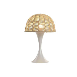 Home ESPRIT - Bureaulamp - 50 W E27 - Wit Bruin - 30 x 30 x 48 cm
