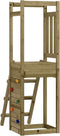 vidaXL Speeltoren met ladder en klimwand 53x46,5x169 cm hout