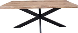 Eetkamertafel mangohout - Eetkamertafel industrieel - Eettafel 220cm