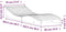 vidaXL - Ligbed - 205x70x31,5 cm - massief grenenhout - wit