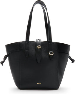 Furla Net Dames Shopper Leer - Zwart