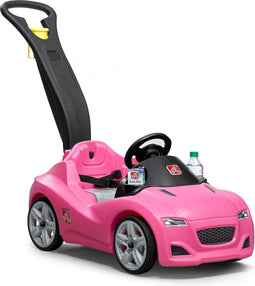 Step2 Whisper Ride Cruiser Loopwagen in Roze - Duwauto / Loopauto met duwstang - Voor kinderen vanaf 1,5 jaar