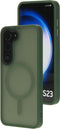 Mobiparts Galaxy S23 - Hardcover - MagSafe Compatible met Corner Protection - Groen