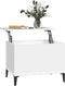 vidaXL - Salontafel - 60x44,5x45 - cm - bewerkt - hout - wit