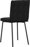 vidaXL - Eetkamerstoelen - 2 - st - fluweel - zwart
