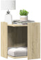 vidaXL - Kattenbakkast - 53x53x51 - cm - bewerkt - hout - betongrijs