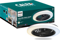 Calex Slimme Plafondventilator - Ventilator met verlichting - App bedienbaar en afstandsbediening - 50cm - Wit