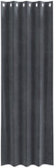 vidaXL - Zwarte - Gordijnen - met - Oogjes - 2 - stuks - Lichtgrijs - Velvet