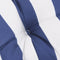 vidaXL - Palletkussen - gestreept - 70x70x12 - cm - stof - blauw - en - wit