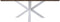 Tafel Fishbone Rechthoek - 240x100x76 - Naturel/wit - Eiken/metaal