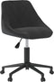 vidaXL - Eetkamerstoelen - draaibaar - 2 - st - fluweel - zwart