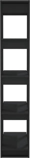 vidaXL - Boekenkast/kamerscherm - 80x30x160 - cm - bewerkt - hout - zwart
