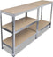 vidaXL - Opbergrek - voor - de - garage - 5 - st