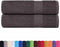 vidaXL - Badhanddoeken - 2 - st - 100x150 - cm - 360 - g/m² - 100% - katoen - antraciet