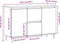 vidaXL - Dressoir - 104x35x70 - cm - bewerkt - hout - artisanaal - eikenkleurig