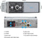 TechU™ T37 Autoradio 1 Din + Afstandsbediening en stuurbediening | Bluetooth - USB - AUX - SD | Bluetoothradio | Handsfree bellen | Autoradio met scherm | Stembediening
