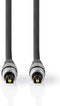Nedis - Optische Audiokabel - TosLink Male - 0.80 m - Antraciet
