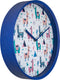 nXt- Stille Wandklok - 30 cm - Plastic - Wit - 'Alpaca'
