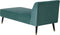 ALSVAG - Chaise longue - Blauw/Groen - Fluweel