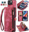 Caseme Geschikt voor iPhone 13 hoesje - Vintage 2 in 1 portemonnee - Roze