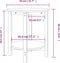vidaXL - Salontafel - Ø - 55x60 - cm - massief - grenenhout - wit