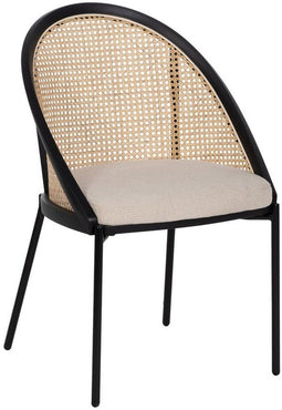 Keukenstoel Zwart Natuurlijk 54 x 49 x 82,3 cm