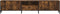 vidaXL - Tv-meubel - met - lade - 200x25x44 - cm - bewerkt - hout - gerookt - eikenkleur