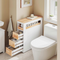 SoBuy BZR54-III-WN - Slim Badkamerkast - 3 Lades - 65x23x82 cm