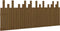 vidaXL - Hoofdbord - wandmontage - 204x3x80 - cm - grenenhout - honingbruin