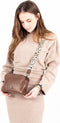 Micmacbags Wildlife Schoudertas - 5 vakken - Donkertaupe