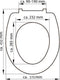 SCHÜTTE WC-Bril 82300 WHITE - Duroplast - Soft Close - Afklikbaar - RVS-Scharnieren - Belastbaar tot 175 kg - Gelakt - Wit