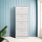 VDD - Schoenenkast - 4 opbergcompartimenten - 30x60x148 - Wit