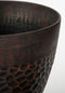 Mica Decorations Bravo Bloempot voor Buiten - H32,5 x Ø38 cm - Bruin gehamerd