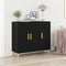 vidaXL - Sideboard - Zwart - Eiken - 90x34x80 - cm - Houtbewerkt