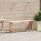 vidaXL - Ligbank - 119x35x47 - cm - Massief - Houten - Grenen