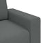 vidaXL - Fauteuil - 60 - cm - stof - donkergrijs