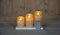 Anna's Collection - 3ST OPLAADBARE KAARS WAX GOUD RUSTIEK BEWEGENDE...