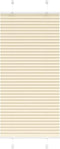 vidaXL - Plissé - rolgordijn - 65x150 - cm - stofbreedte - 64,4 - cm - polyester - crème