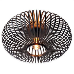 Goliving Plafondlamp - Plafonnière - E27 - Metaal - Ø 40 cm - Zwart