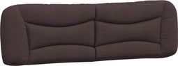 vidaXL - Hoofdbordkussen - 180 - cm - stof - donkerbruin