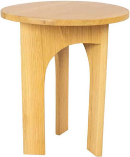 Liviza Bijzettafel Cuarto - Eiken - Rond Bruin - 52 cm , 45 cm , 45 cm