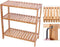 Songmics Badkamerrek Bamboe - Opbergrekje 3 Lagen 59x66x26 cm - Bruin