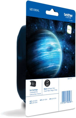 Brother LC-1280XLBK - Inktcartridge - 48ml - Zwart - 2400 pagina's